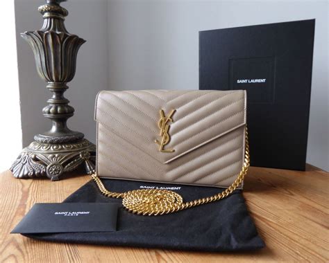 ysl matelasse wallet on chain grained|SAINT LAURENT Grain De Poudre Matelasse Chevron .